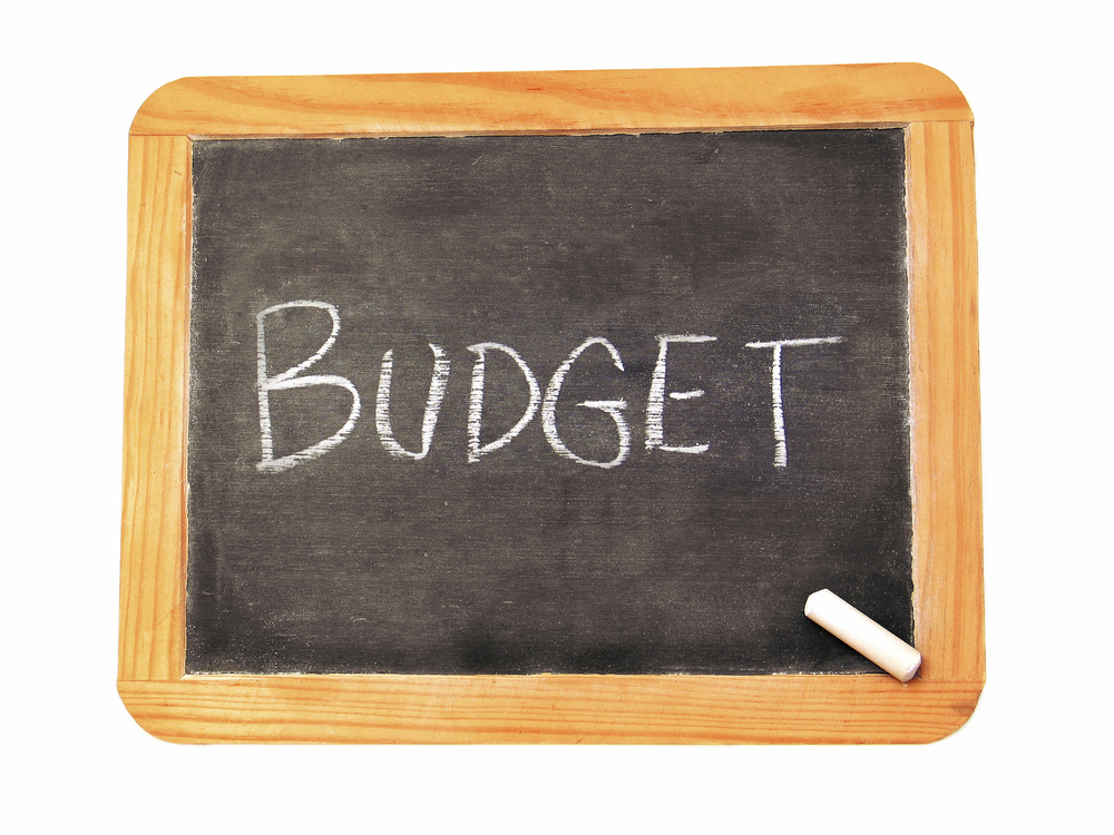Chalkboard Sign: Budget