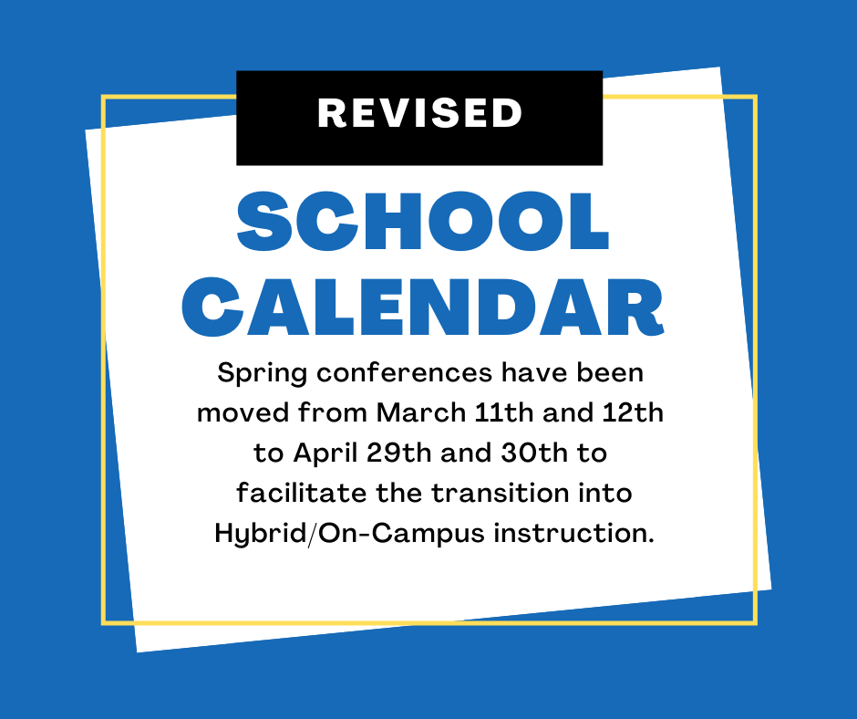 REVISED Student Calendar