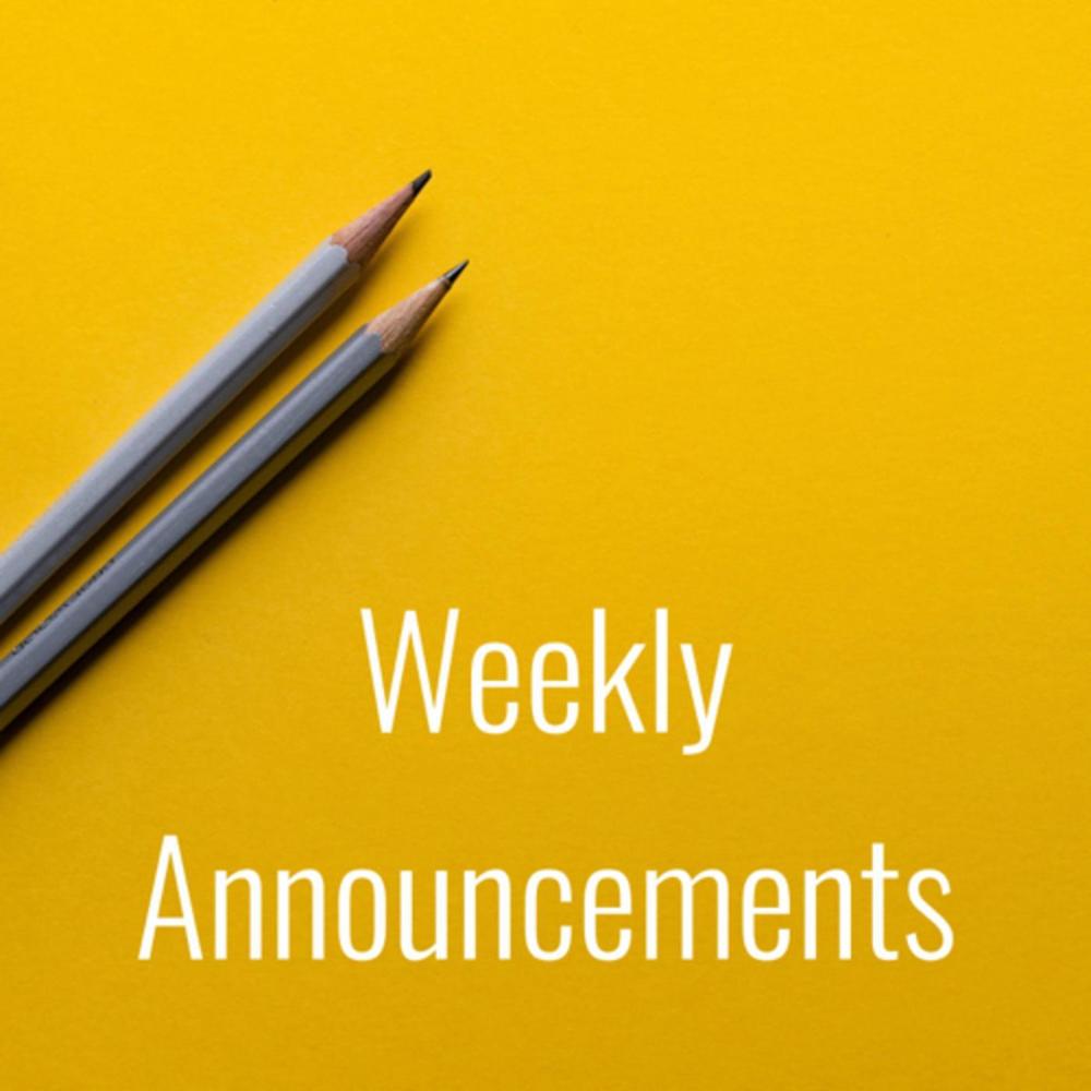 Weekly Announcements