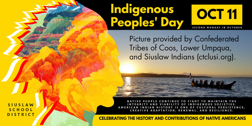 INDIGENOUS PEOPLES' DAY MONDAY, OCT 11