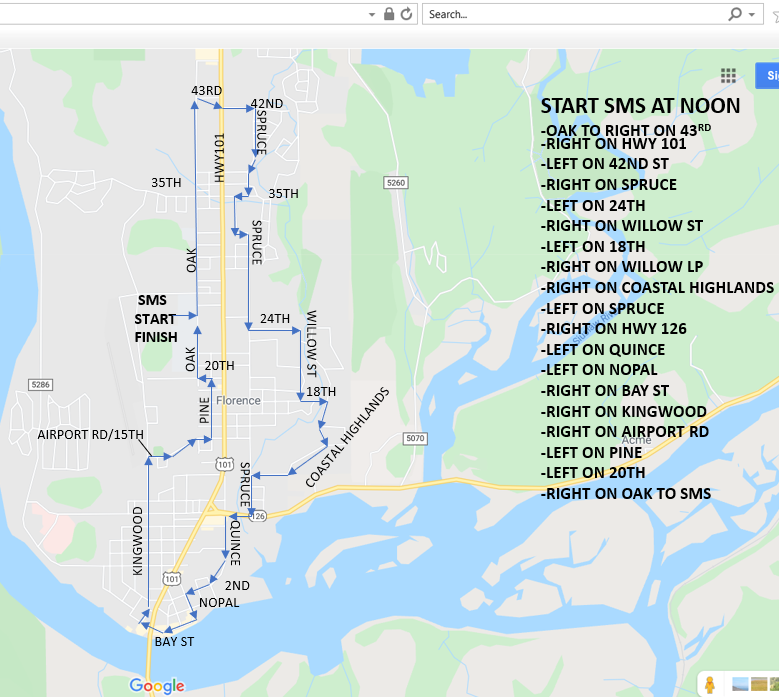 Graduate Parade Map