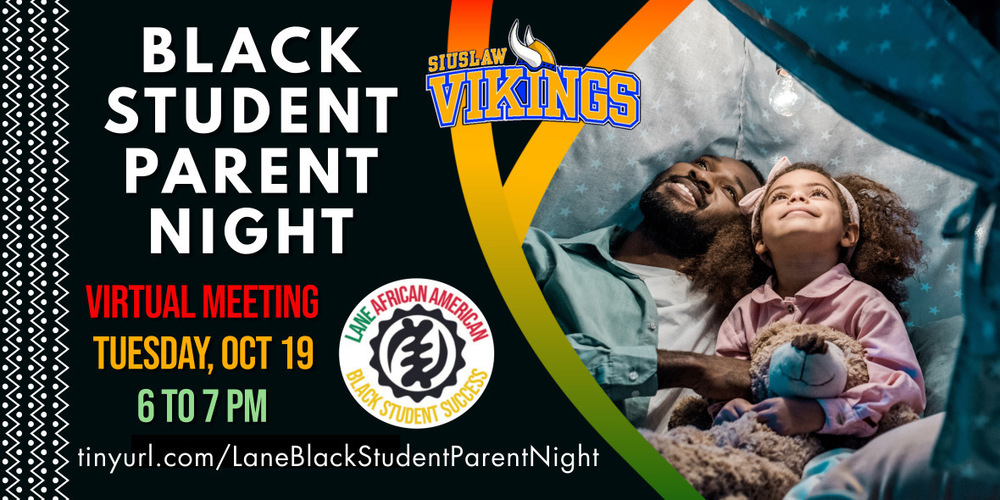 Black Student Parent Night OCT 19 at 6 PM