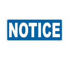 Notice Posted Image