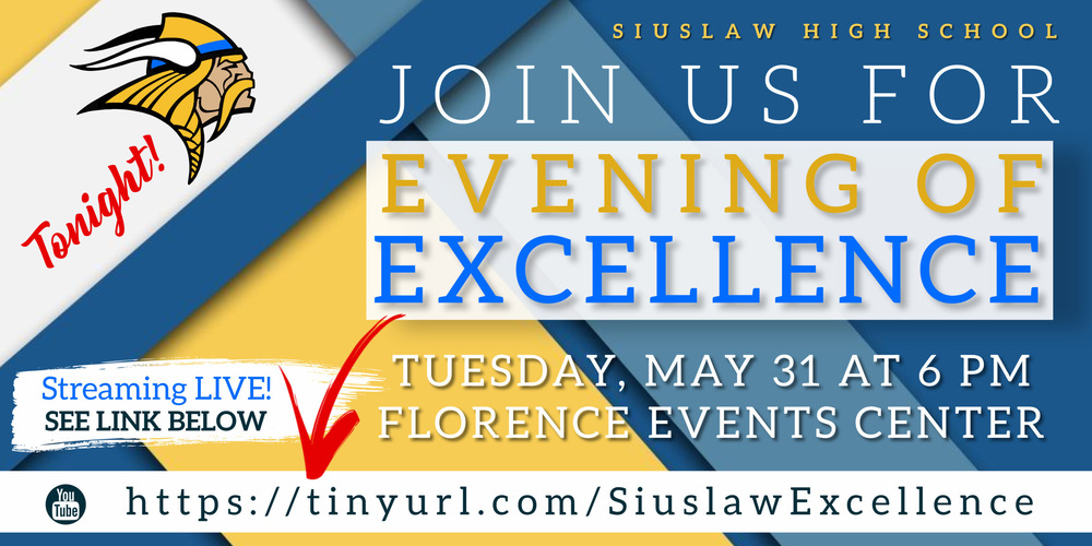 SHS Evening of Excellence is Tuesday, May 31 at 6 PM at FEC