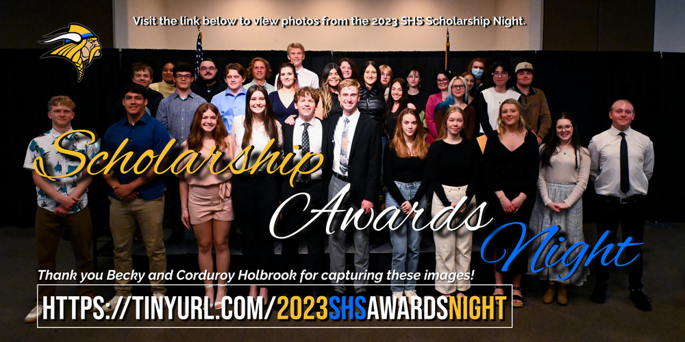 We had a successful Scholarship Awards Night on Wednesday. To view images from the evening, visit one of the following links: https://www.beckdawgphotog.com/High-School/Scholarship-Night-2023 or https://tinyurl.com/2023SHSAwardsNight.   Thank you to Becky Holbrook for taking the photos (Corduroy, too)  and making them available online. 
