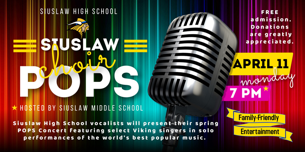 SHS Choir POPS is Monday, April 11 at 7 p.m. on the SMS Stage