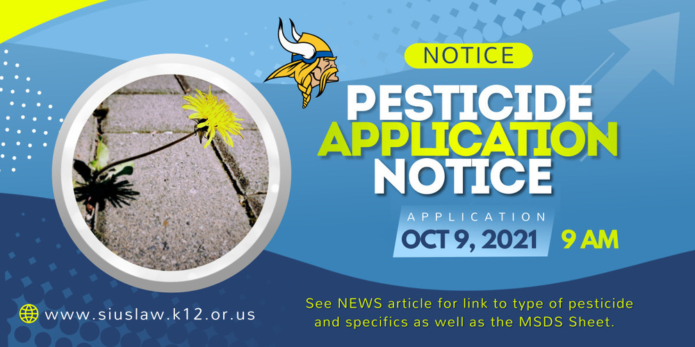 Pesticide Application Notice OCT 9 at 9 AM