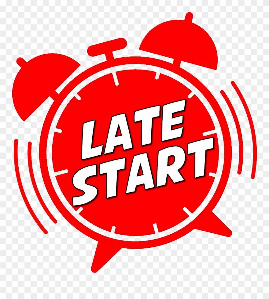 clock saying late start