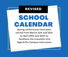 REVISED Student Calendar