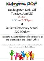 KINDERGARTEN KICKOFF