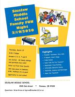 Siuslaw Middle School Family Engagement Night
